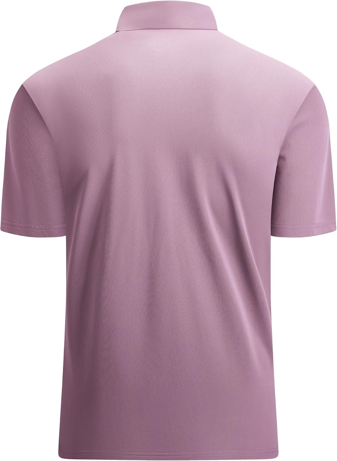 image:imageAlex Vando Mens Golf Shirt QuickDry Solid Short Sleeve Polo ShirtsPurple 100