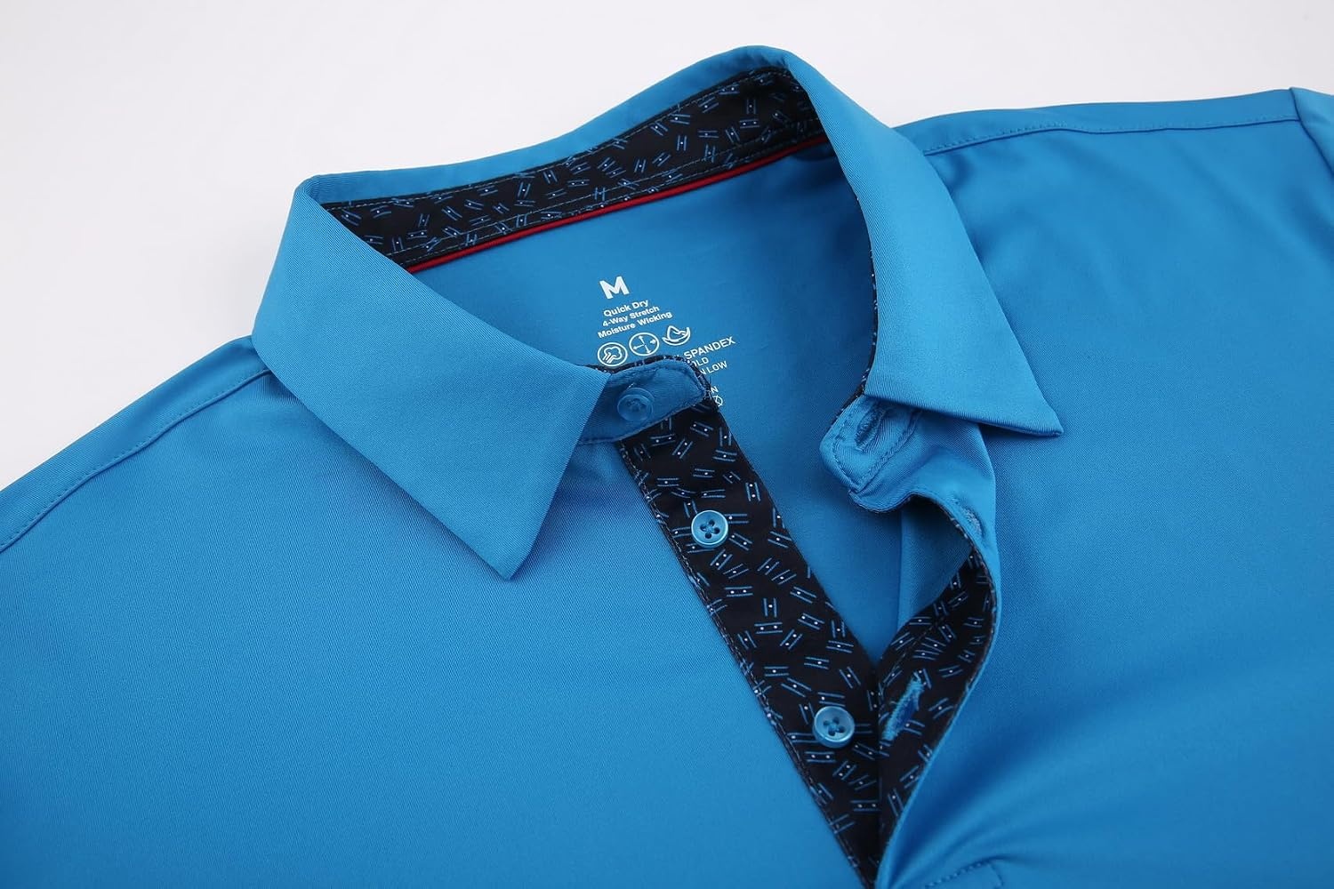 image:imageAlex Vando Mens Golf Shirt QuickDry Solid Short Sleeve Polo ShirtsRoyal 09