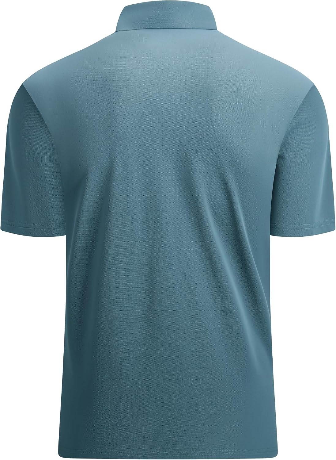 image:imageAlex Vando Mens Golf Shirt QuickDry Solid Short Sleeve Polo ShirtsTeal 100