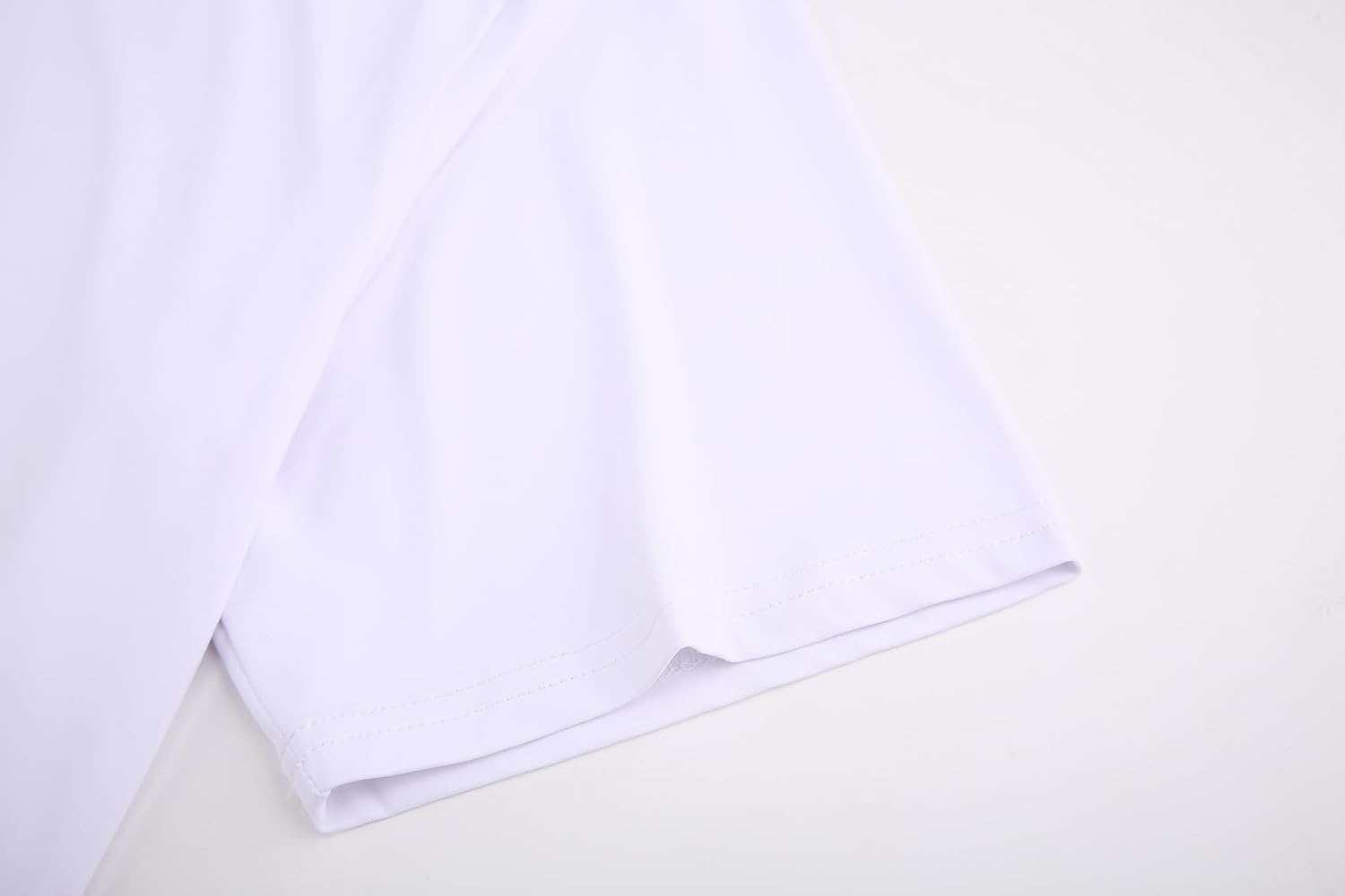 image:imageAlex Vando Mens Golf Shirt QuickDry Solid Short Sleeve Polo ShirtsWhite 09