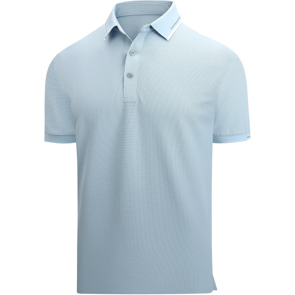 image:imageAlex Vando Mens Golf Shirt Moisture Wicking QuickDry Short Sleeve PoloBlue 188