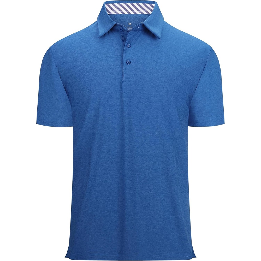 image:imageAlex Vando Mens Golf Shirt Moisture Wicking QuickDry Short Sleeve PoloRoyal