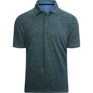 Alex Vando Mens Golf Shirt Moisture Wicking Quick-Dry Short Sleeve Polo(02a Turquoise)