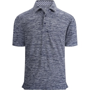 Alex Vando Mens Golf Shirt Moisture Wicking Quick-Dry Short Sleeve Polo(Navy-2)
