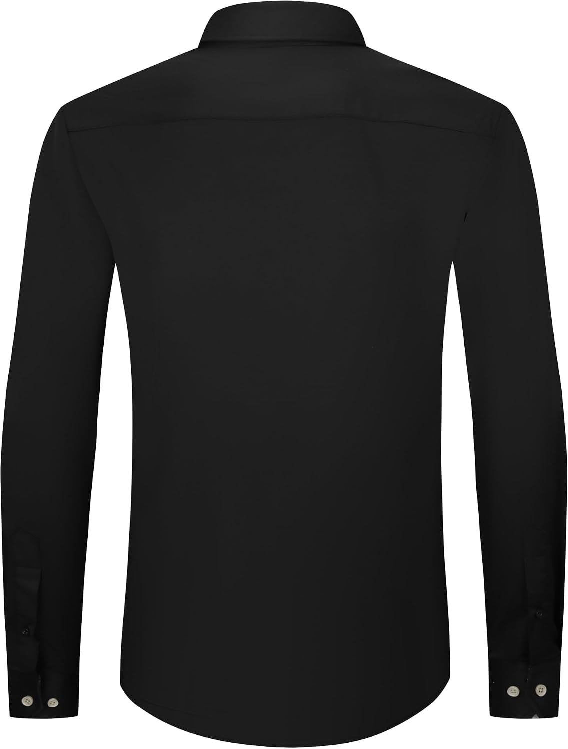image:imageAlex Vando Mens Twill Dress Shirts Wrinkle Resistant Business Casual ShirtBlack