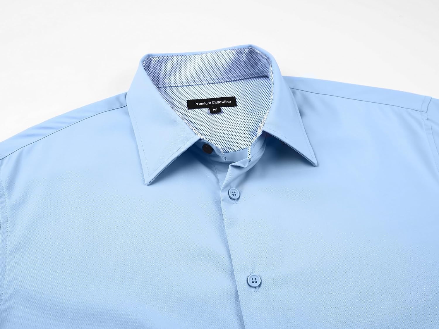 image:imageAlex Vando Mens Twill Dress Shirts Wrinkle Resistant Business Casual ShirtBlue