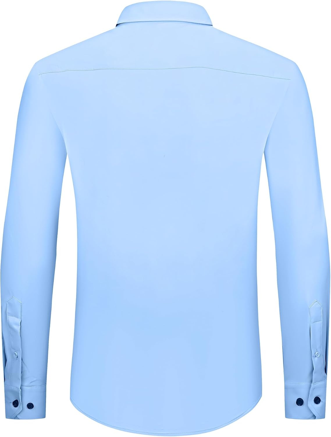 image:imageAlex Vando Mens Twill Dress Shirts Wrinkle Resistant Business Casual ShirtBlue