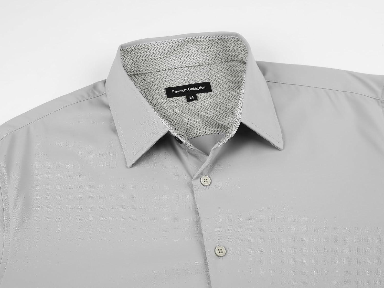image:imageAlex Vando Mens Twill Dress Shirts Wrinkle Resistant Business Casual ShirtGrey
