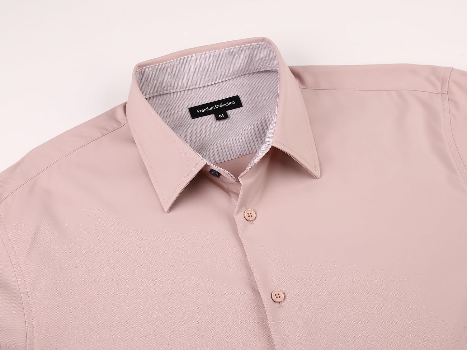 image:imageAlex Vando Mens Twill Dress Shirts Wrinkle Resistant Business Casual ShirtPink