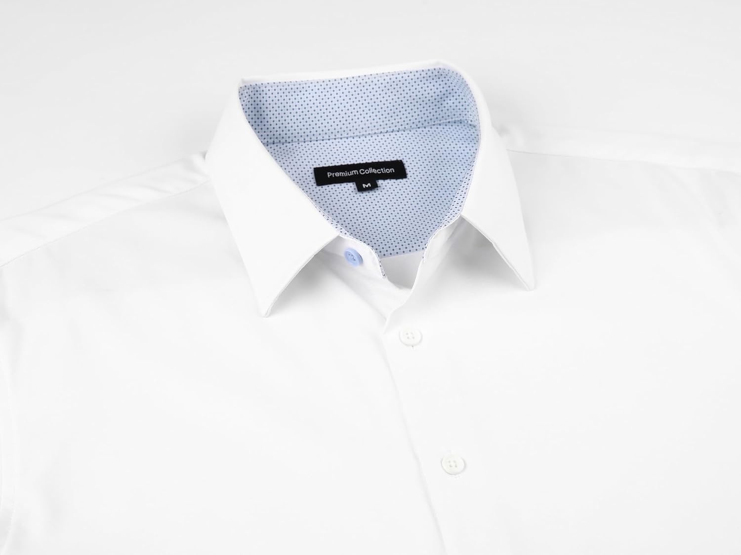 image:imageAlex Vando Mens Twill Dress Shirts Wrinkle Resistant Business Casual ShirtWhite