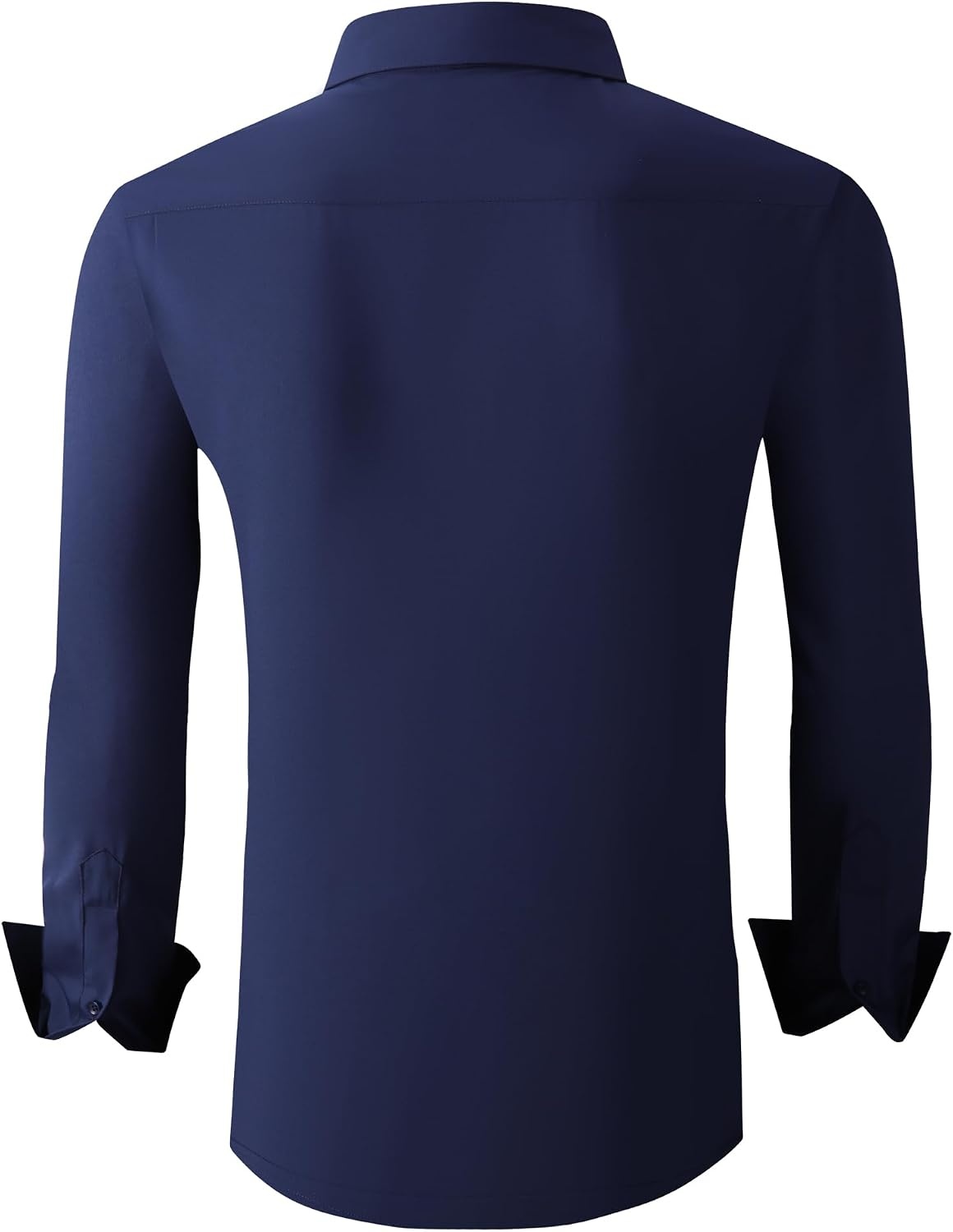 image:imageAlex Vando Mens Regular Fit Long Sleeve Stretch Dress Shirts06 Navy