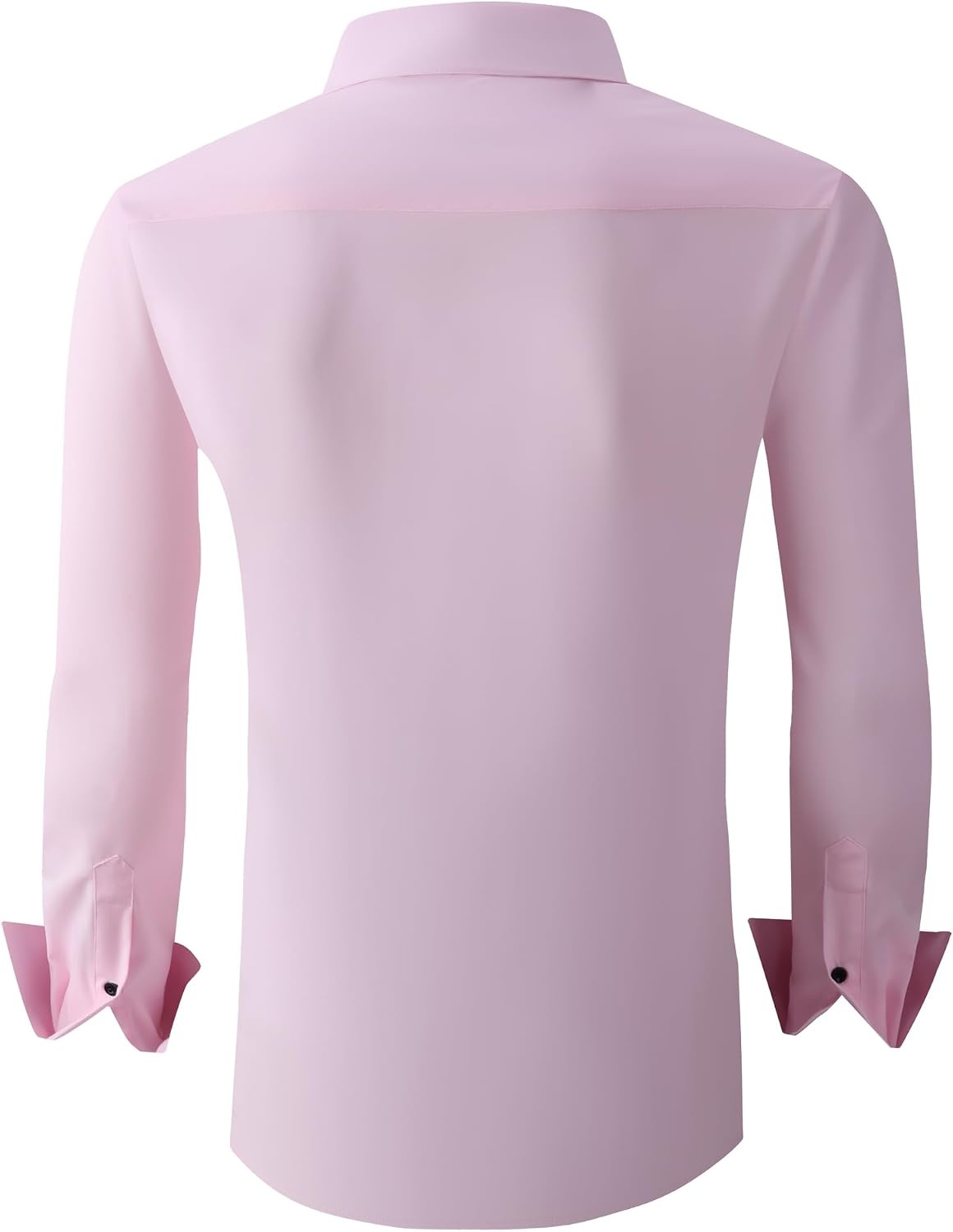 image:imageAlex Vando Mens Regular Fit Long Sleeve Stretch Dress Shirts06 Pink