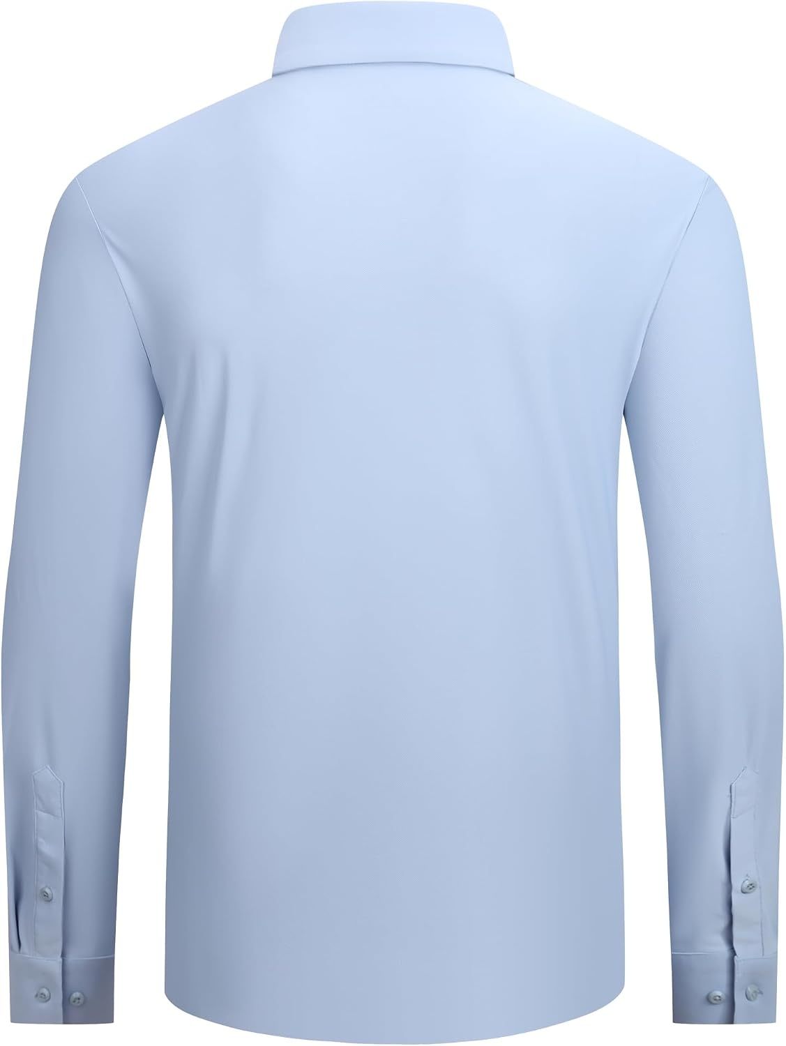 image:imageAlex Vando Mens Regular Fit Long Sleeve Stretch Dress ShirtsKnit Blue