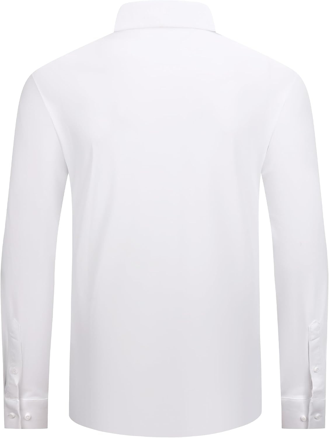 image:imageAlex Vando Mens Regular Fit Long Sleeve Stretch Dress ShirtsKnit White