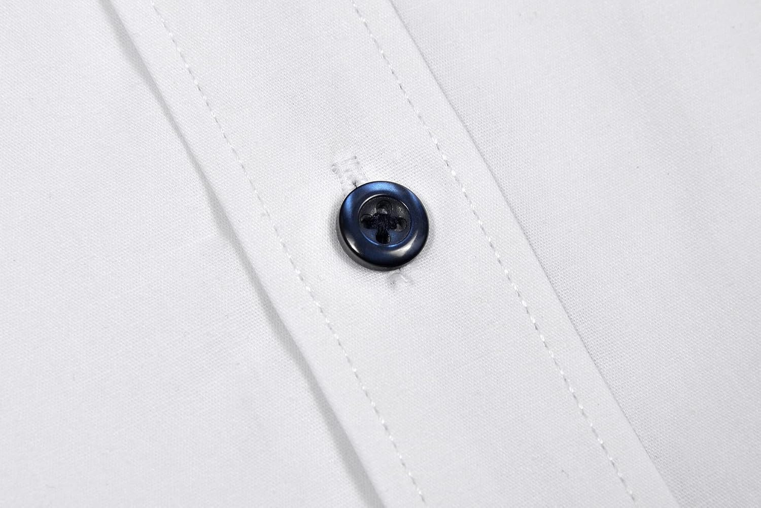 image:imageAlex Vando Mens Regular Fit Long Sleeve Stretch Dress ShirtsL17white