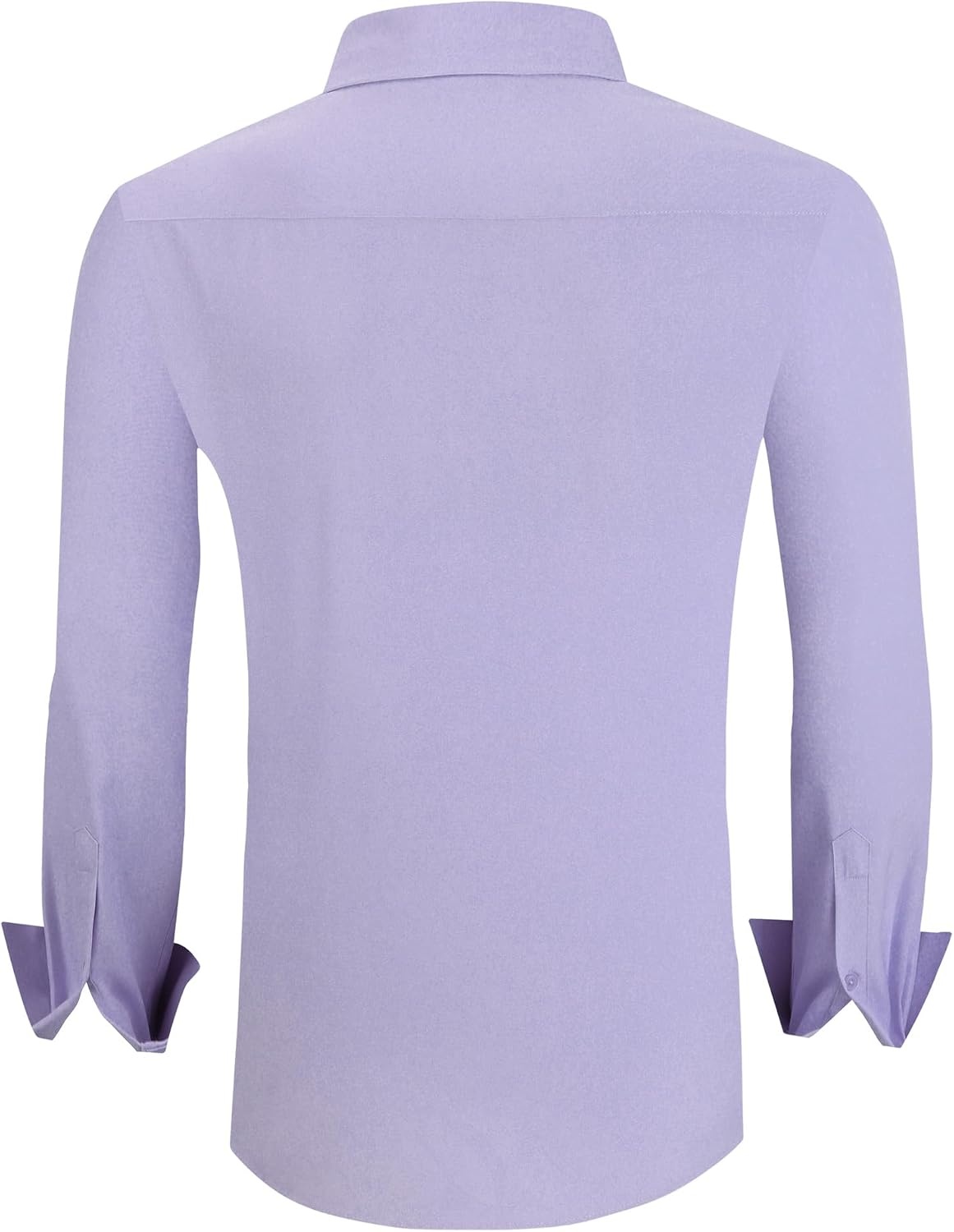 image:imageAlex Vando Mens Regular Fit Long Sleeve Stretch Dress ShirtsLilac