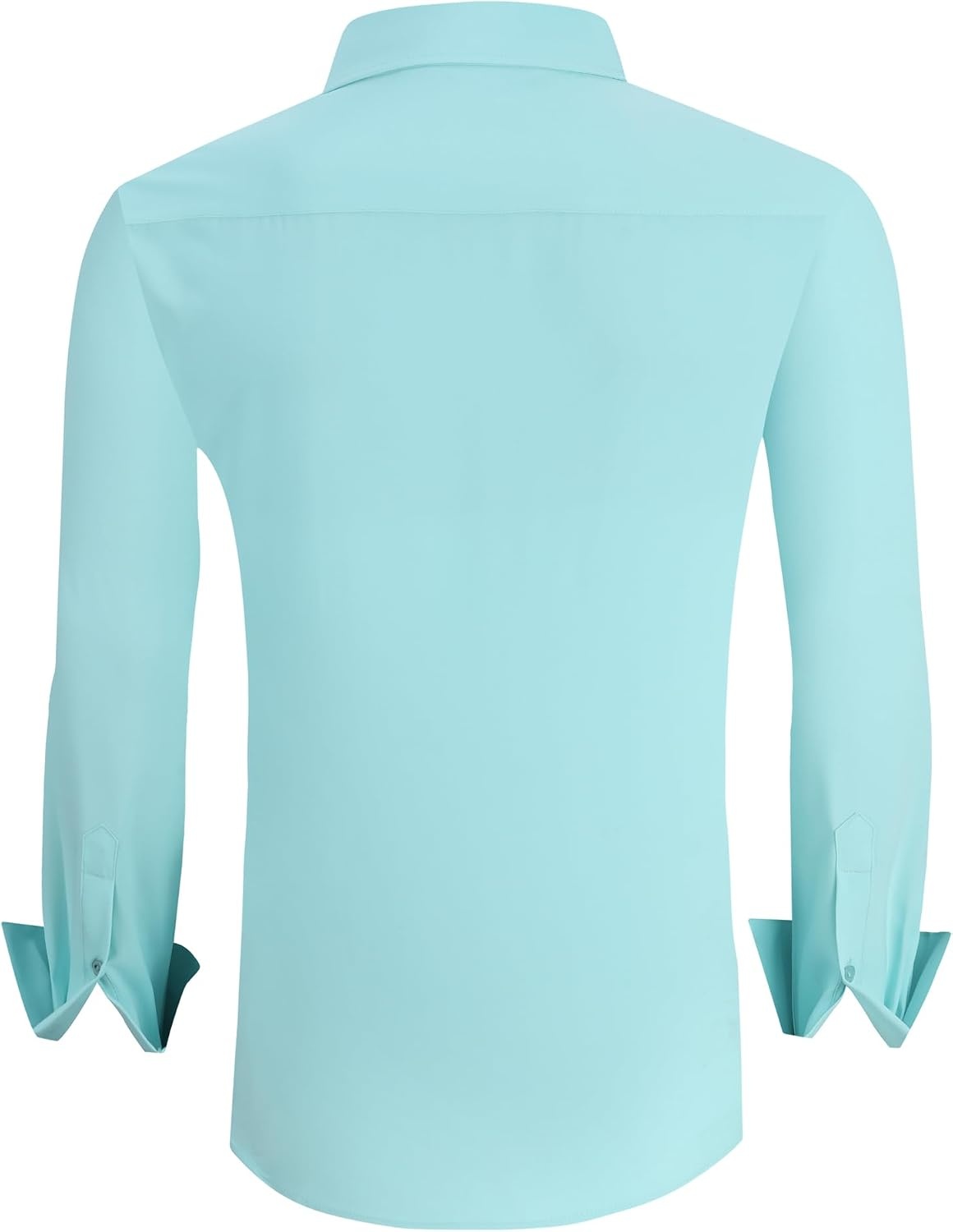 image:imageAlex Vando Mens Regular Fit Long Sleeve Stretch Dress ShirtsMint