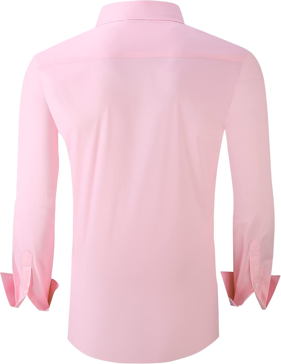 image:imageAlex Vando Mens Regular Fit Long Sleeve Stretch Dress ShirtsPink