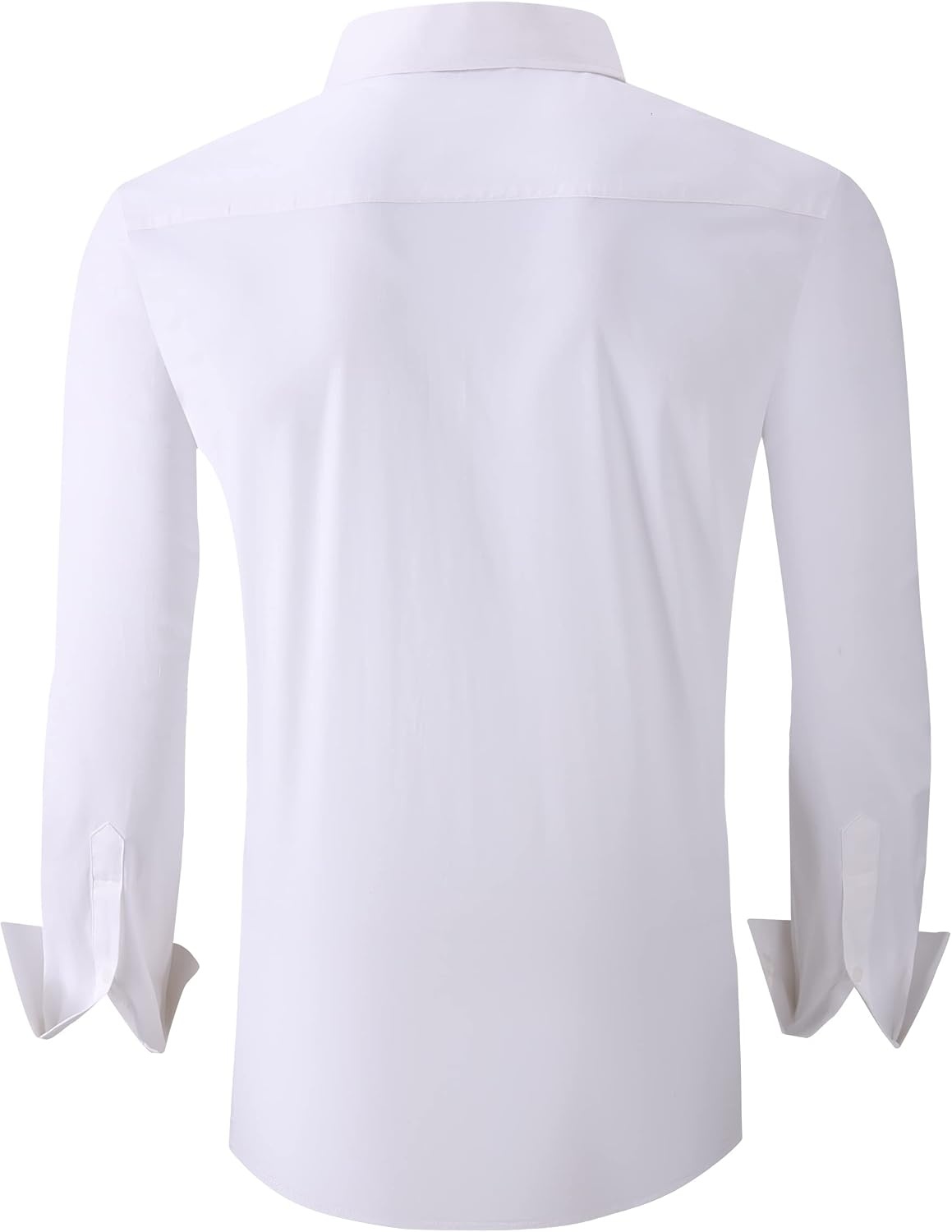 image:imageAlex Vando Mens Regular Fit Long Sleeve Stretch Dress ShirtsSolid White