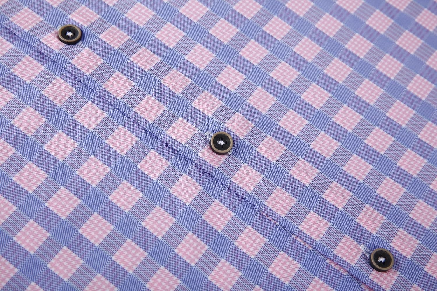 image:imageAlex Vando Mens Wrinkle Free 4Way Stretch Print Business Casual Shirt06 BlueRed