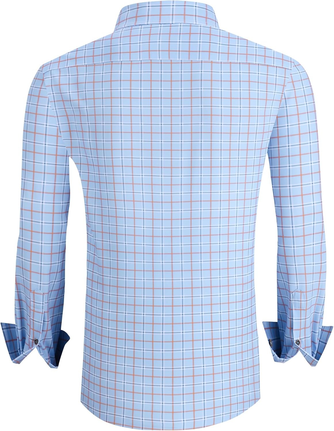 image:imageAlex Vando Mens Wrinkle Free 4Way Stretch Print Business Casual Shirt138 Blue