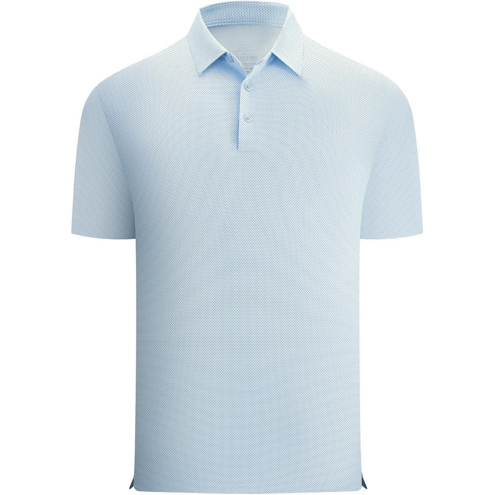 image:imageAlex Vando Mens Printed Golf Shirt Cooling Short Sleeve Dress Polo ShirtsBlue Dots