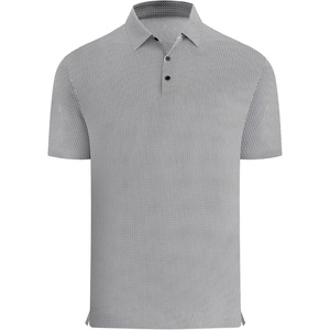 Alex Vando Mens Printed Golf Shirt Cooling Short Sleeve Dress Polo Shirts(Black Diamond & Dots)