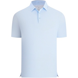 Alex Vando Mens Printed Golf Shirt Cooling Short Sleeve Dress Polo Shirts(Blue Diamond)