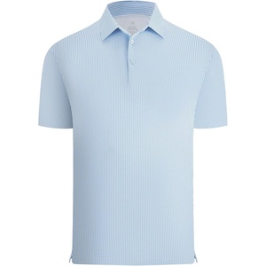 Alex Vando Mens Printed Golf Shirt Cooling Short Sleeve Dress Polo Shirts(Blue Slant Check)